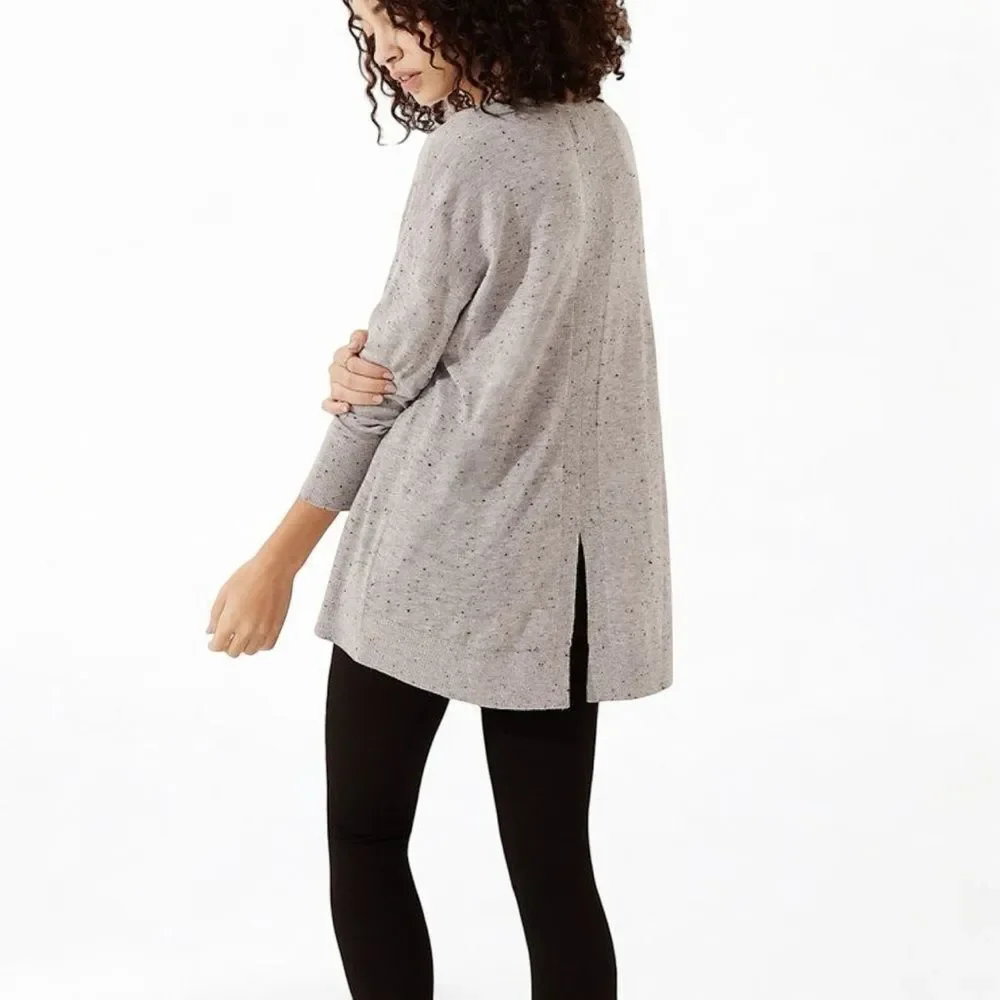 Lou & Grey Flecked Easygoing Oversized Tunic Sweater